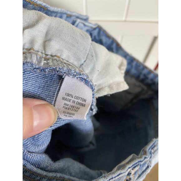 RSQ Womens Jeans Sz 1 25 Boyfriend Light‎ Blue Wash Denim 100% Cotton Ripped - Picture 6 of 7